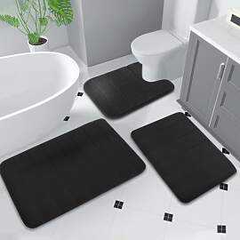 BOYIFEIJIE Badezimmerteppich Set 3-teilig, Weiche