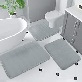 BOYIFEIJIE Badezimmerteppich Set 3-teilig, Weiche