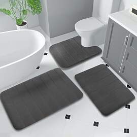 BOYIFEIJIE Badezimmerteppich Set 3-teilig, Weiche