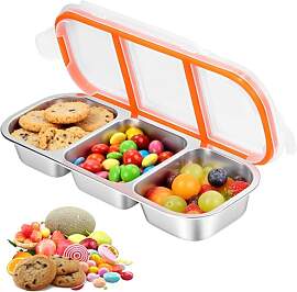 BOYIFEIJIE Snackbox mit Fächern - 2/3 Fächer