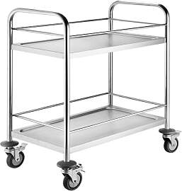 BPT Edelstahl Servierwagen Küchenwagen Mit