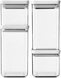 Brabantia 122569 Vorratsdose, Light Grau, 0, 7 l + 