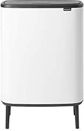 Brabantia 130205 Mülleimer, Weiß, 60 liter