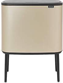 Brabantia Bo Touch Mülleimer Recycling, Metallic