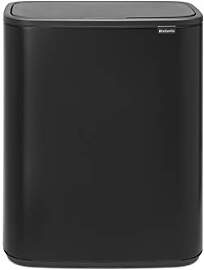 Brabantia Mülleimer, Matt Black, 30 Liter