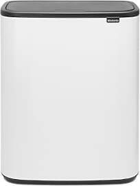 Brabantia Mülleimer, Weiß, 60 Liter