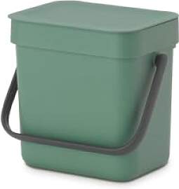 Brabantia Sort & Go Abfalleimer mit Deckel 3 L 