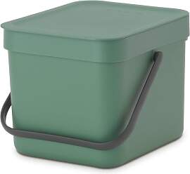 Brabantia Sort & Go Abfalleimer mit Deckel 6 L 