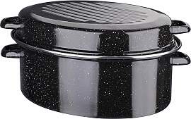 Bräter GSW, schwarz, B:34cm H:20cm L:44cm,