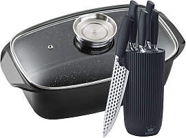 Bräter KING "5 Liter", schwarz, B:23cm