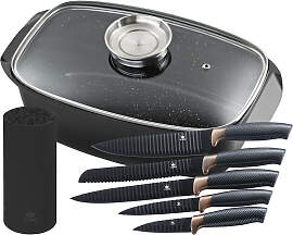 Bräter KING "5 Liter", schwarz, B:23cm