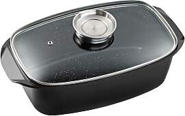 Bräter KING "5 Liter", schwarz, B:23cm