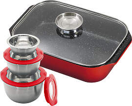 Bräter KING "6L", silber