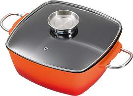 Bräter KING "7L Aluguss", rot (rot,