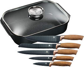 Bräter KING, braun (holzfarben), B:26cm H:8,5cm