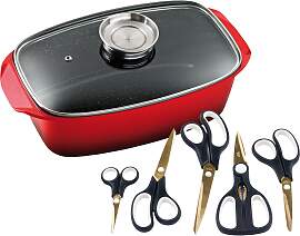 Bräter KING, rot, Töpfe, Bräter-/Schmortopf u.