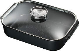 Bräter KING, schwarz, B:26cm L:40cm, Töpfe,