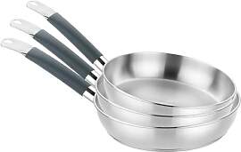 BRA Master Set mit 20-, 24- und 28-cm, Edelstahl,