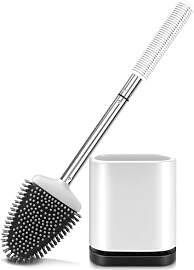 Braoses Flache Toilettenbürste mit Halter,