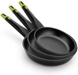 BRA Pfannenset Foodie schwarz Aluminium 3 tlg.