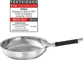 Bratpfanne RÖSLE "SILENCE PRO", silber