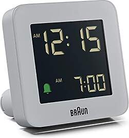 Braun Digitaler Wecker mit Schlummerfunktion,