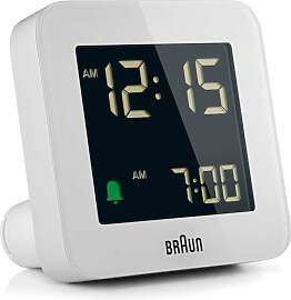 Braun Digitaler Wecker Schlummerfunktion,