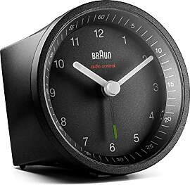 Braun Funkwecker in der Farbe schwarz mit