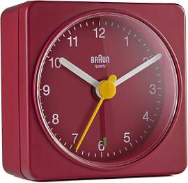 Braun klassischer analoger Quarz-Reisewecker in