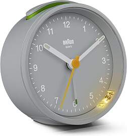 Braun Klassischer analoger Wecker mit