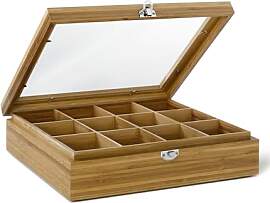 Bredemeijer große helle Holz Teebeutel-Kiste mit