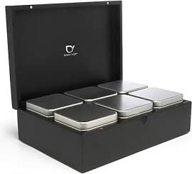 Bredemeijer großes schwarzes edles Teebox Set