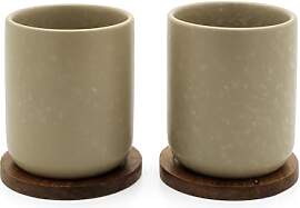 Bredemeijer Teebecher Set 2-teilig beige aus