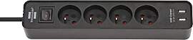 Brennenstuhl Ecolor Steckdosenleiste mit USB und 4 