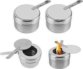 Brennpastenbehälter, 4 Stück Brennpasten