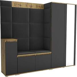 Brent - Garderobenschrank Flur Artisan Eiche