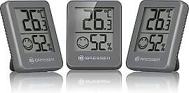Bresser 3er Set Thermometer Hygrometer - Digitales 
