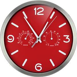Bresser Funkuhr Wanduhr MyTime ND Thermo-Hygro mit 