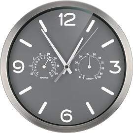 Bresser Funkuhr Wanduhr MyTime ND Thermo-Hygro mit 