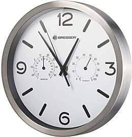 Bresser Funkuhr Wanduhr MyTime ND Thermo-Hygro mit 