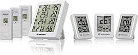 Bresser Temeo Hygro Quadro Thermohygrometer, weiß 