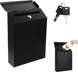 Briefkasten, 29 x 22 x 6,5 cm Abschließbarer