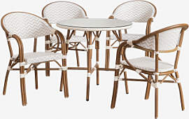 Brielle Bistro Rundes Tischset, Ø80 Cm, Und 4