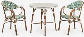 Brielle Bistro Rundes Tischset, Ø80 Cm, Und Zwei