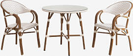 Brielle Bistro-set Mit 80 Cm Rundem Tisch Und 2