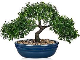 Briful Künstlicher Grün Bonsai Baum – 24CM