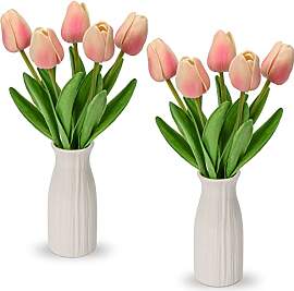 Briful Kunstblumen Künstliche Tulpen Blumen Wie