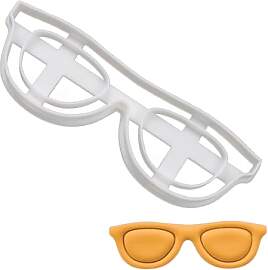 Brille Ausstechform, 1 Teil, Bakerlogy