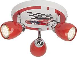 BRILLIANT Lampe Racing LED Spotrondell 3flg