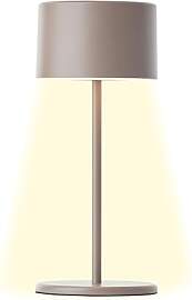 Brilliant LED Tischlampe in Taupe Dimmbar &